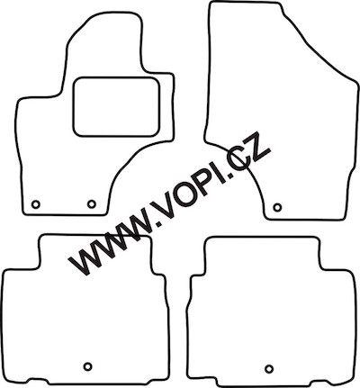 Textil-Autoteppiche Hyundai ix55 04/2009 -  Perfectfit (1839)